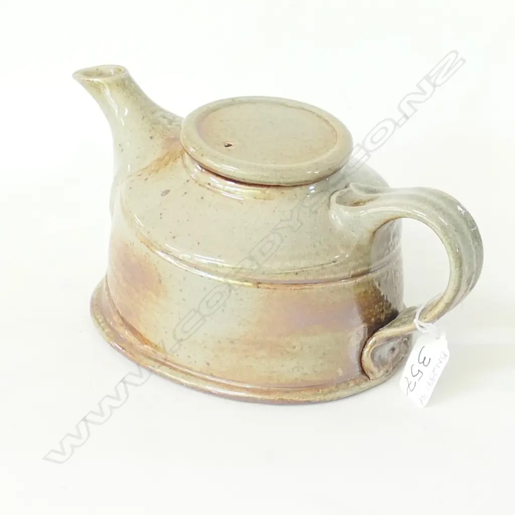 PETER LANGE TEAPOT SODA  ASH GLAZE Image 1++
