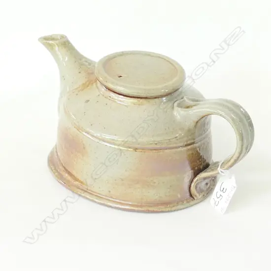 PETER LANGE TEAPOT SODA  ASH GLAZE