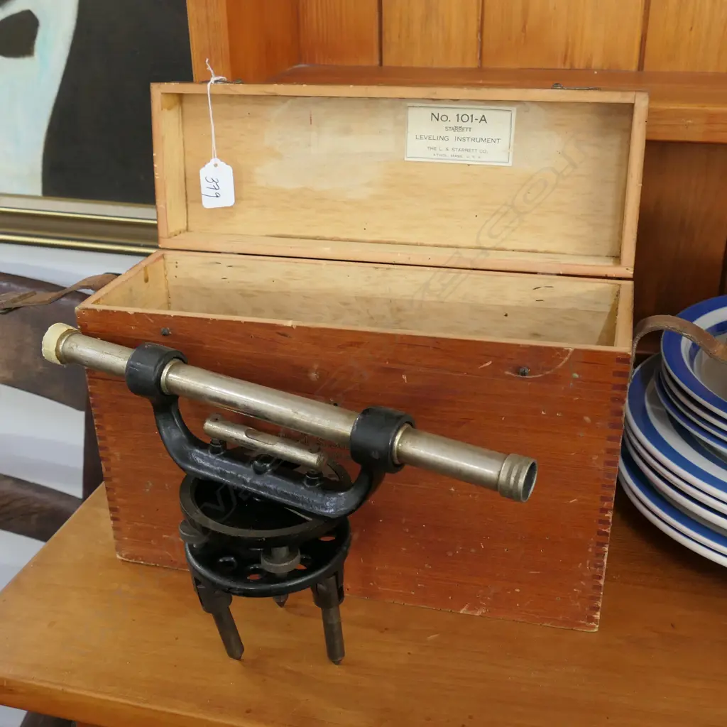LEVELLING INSTRUMENT BY L.S. STARRET CO. USA, BOXED 320MM L Image 1++
