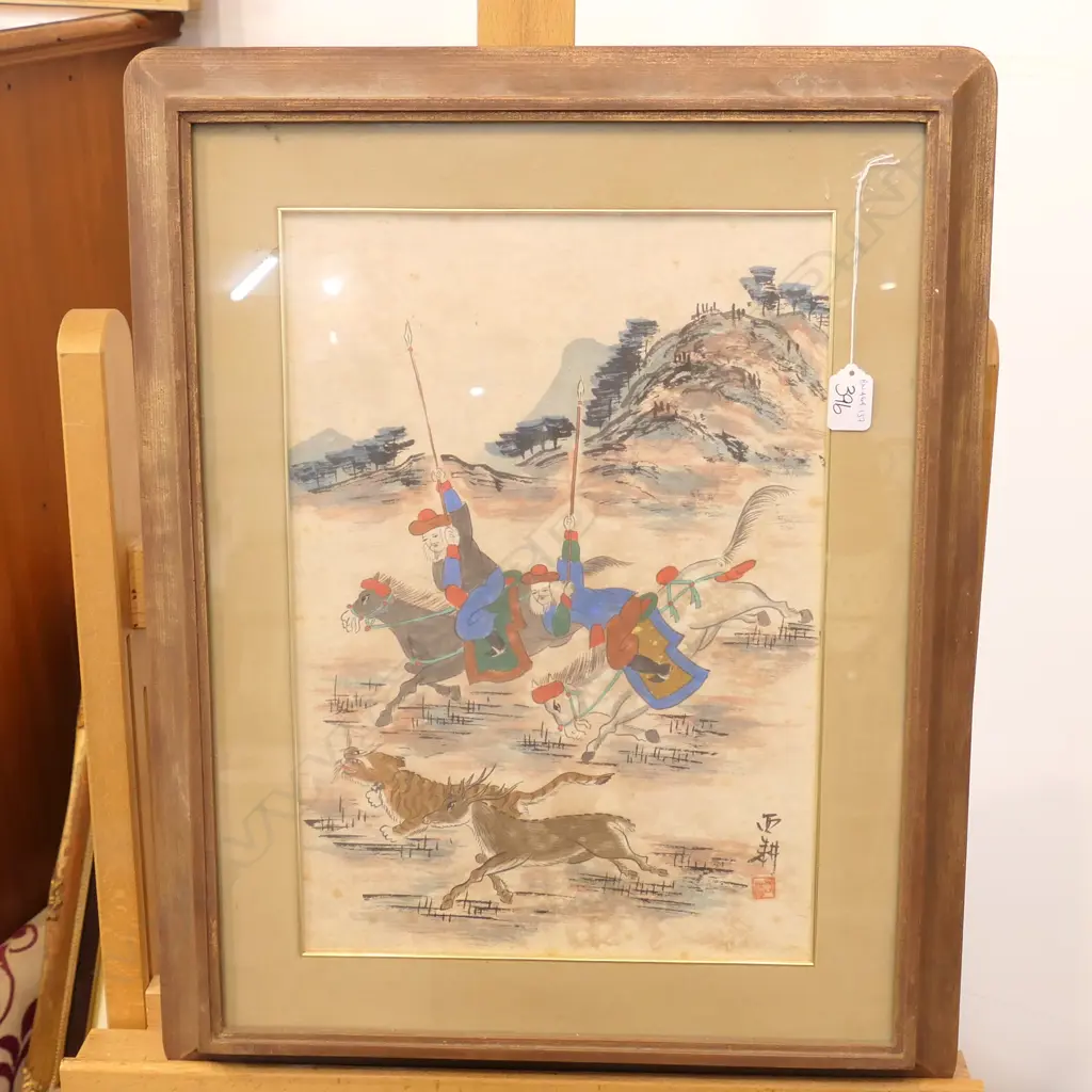 MONOGRAMMED CHINESE W/C 425 X 300MM Image 1++