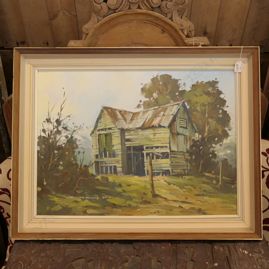 JOHN CRUMP OIL 'KAITOKE WINTER MORNING' '69 Image 1++