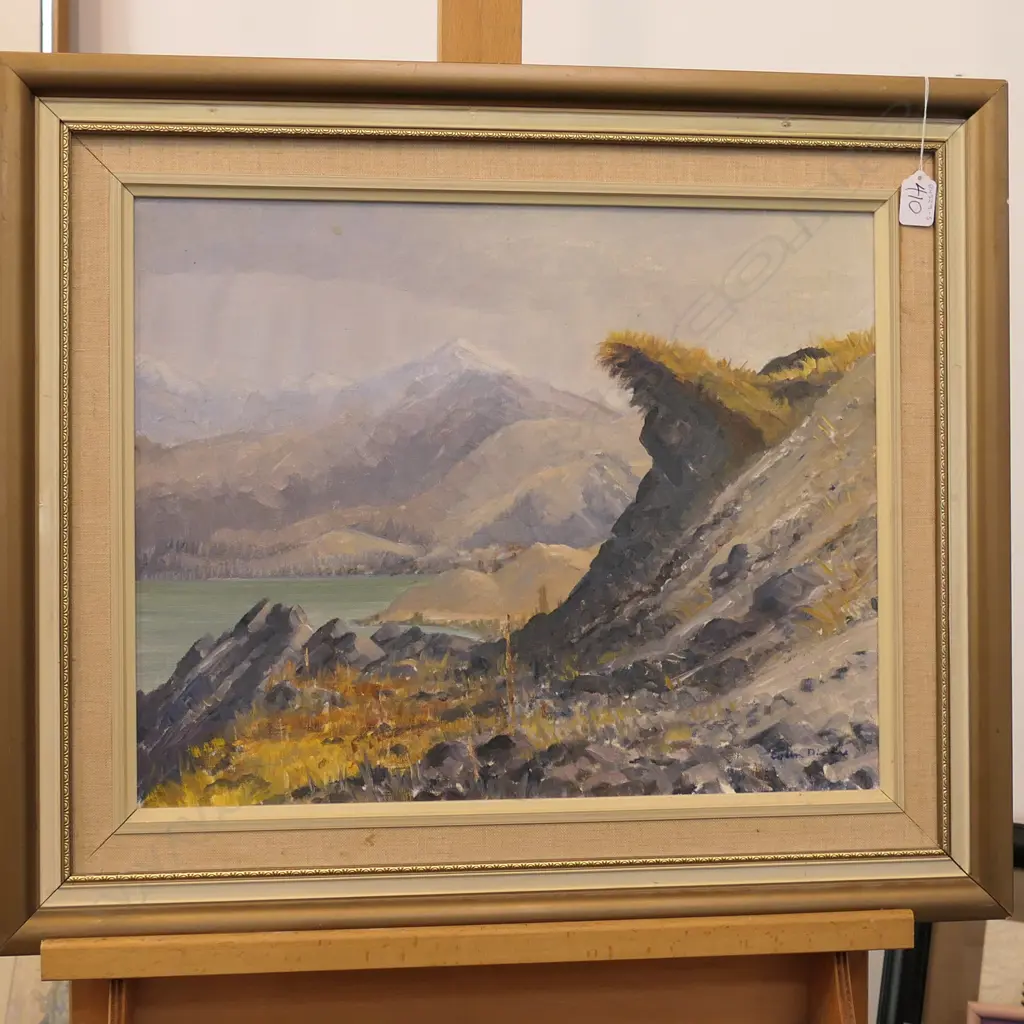 COLIN DICKIE OIL 'LANDSLIDE QUEENSTOWN' Image 1++