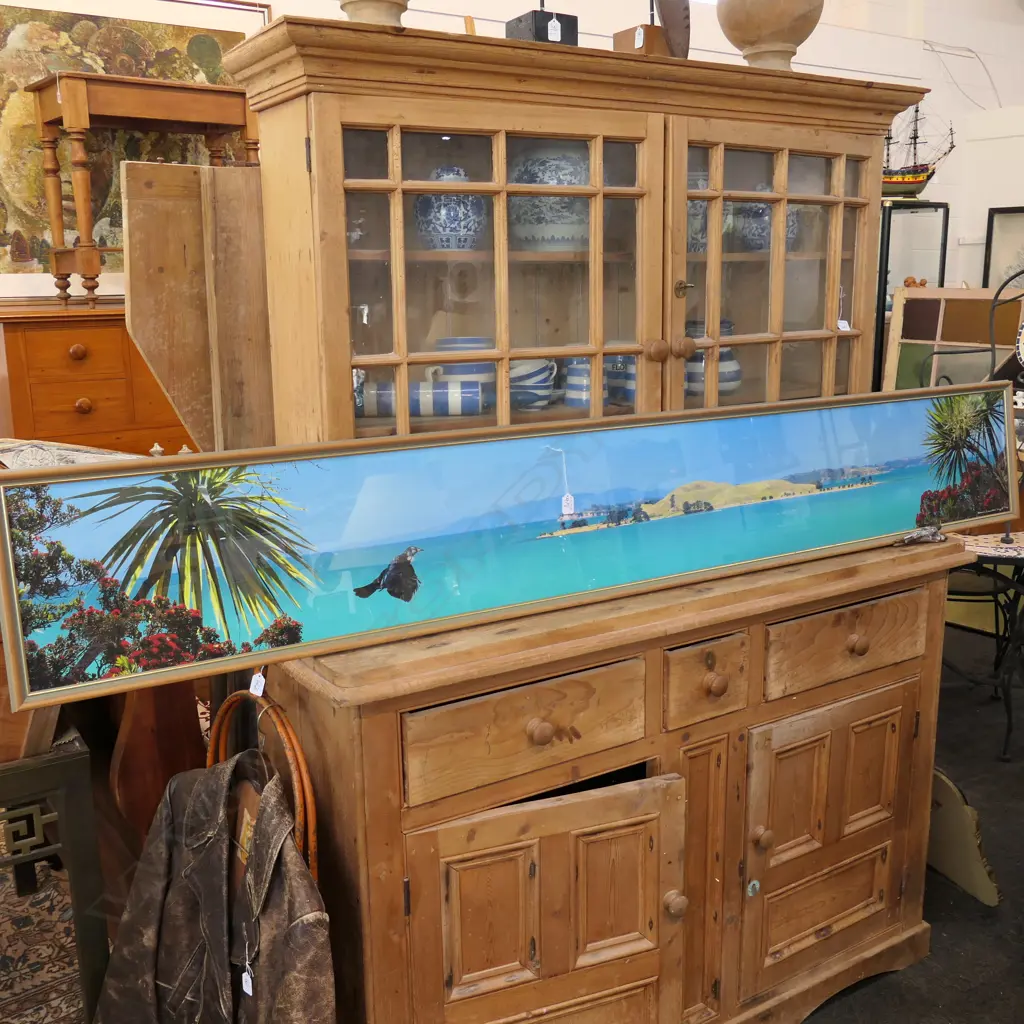 LONG FRAMED PHOTO OF BROWNS BAY L 2220 MM Image 1++