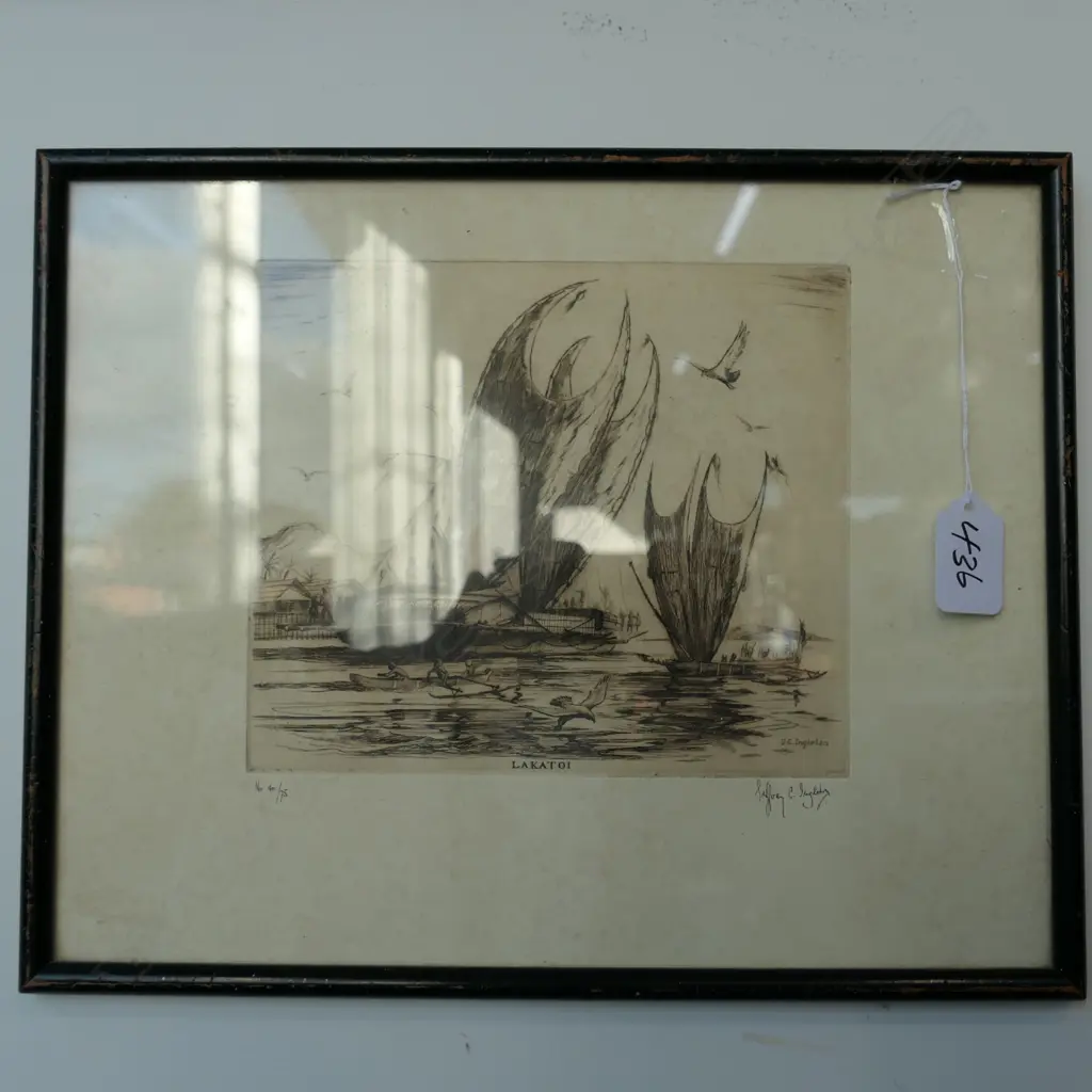 'LAKATOI' ETCHING BY INGLETON Image 1++