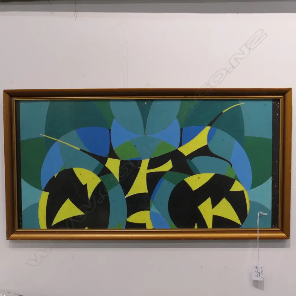 LLOYD HILLYER GEOMETRIC ABSTRACT 270 X 540MM Image 1++