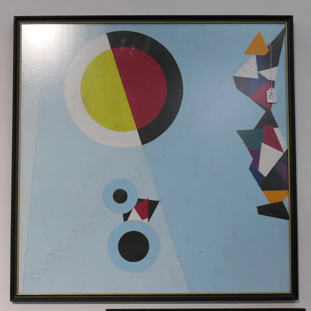 LLOYD HILLYER GEOMETRIC ABSTRACT 650 X 655MM Image 1++