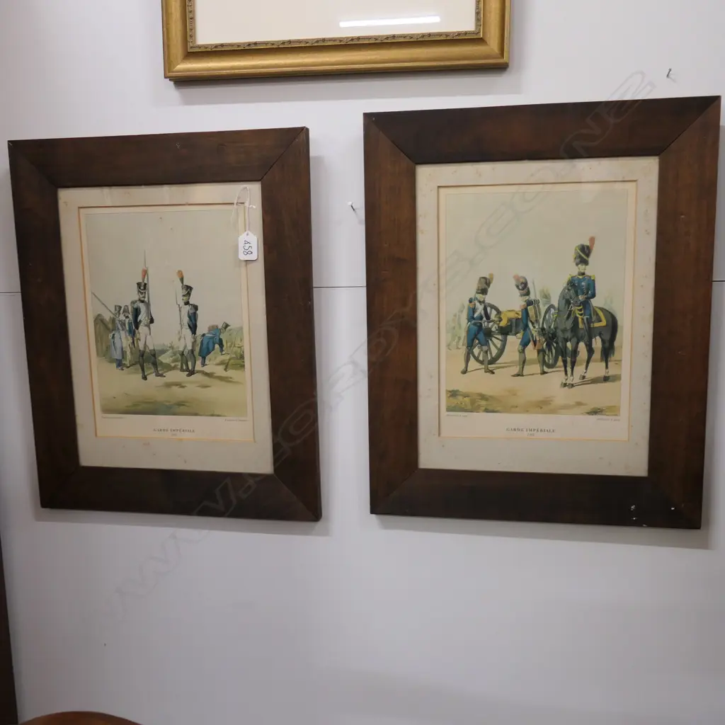 PR OAK FRAMED MILITARY PRINTS Image 1++
