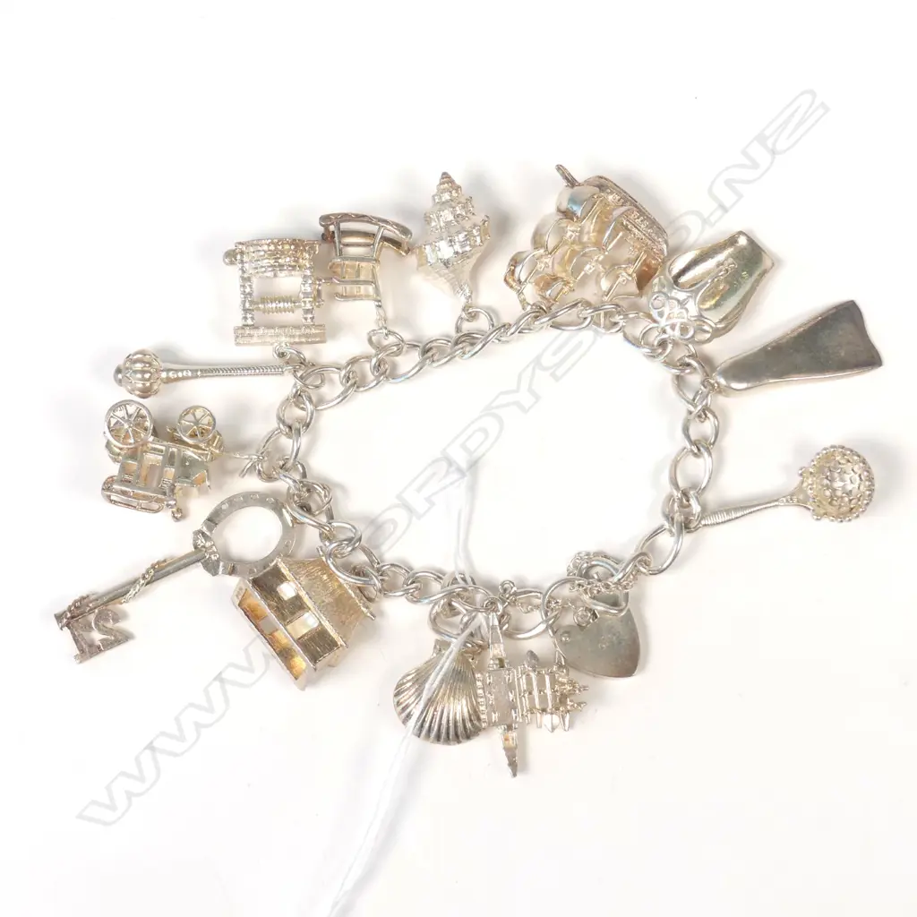 SILVER CHARM BRACELET MAORI PACIFIC OTHER CHARMS Image 1++