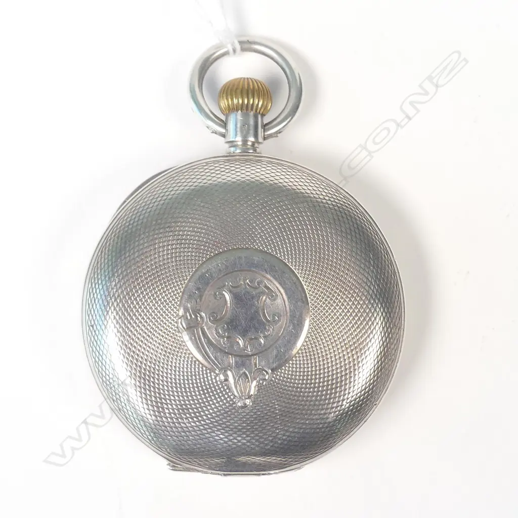 EARLY 20THC OMEGA SILVER HUNTER P/WATCH Image 1++