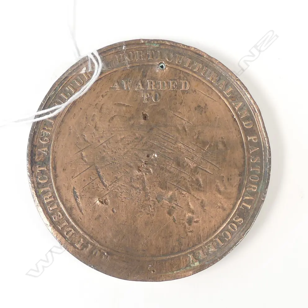 LOWER HUTT AGRICULTURAL SOCIETY PRIZE MEDAL Image 1++
