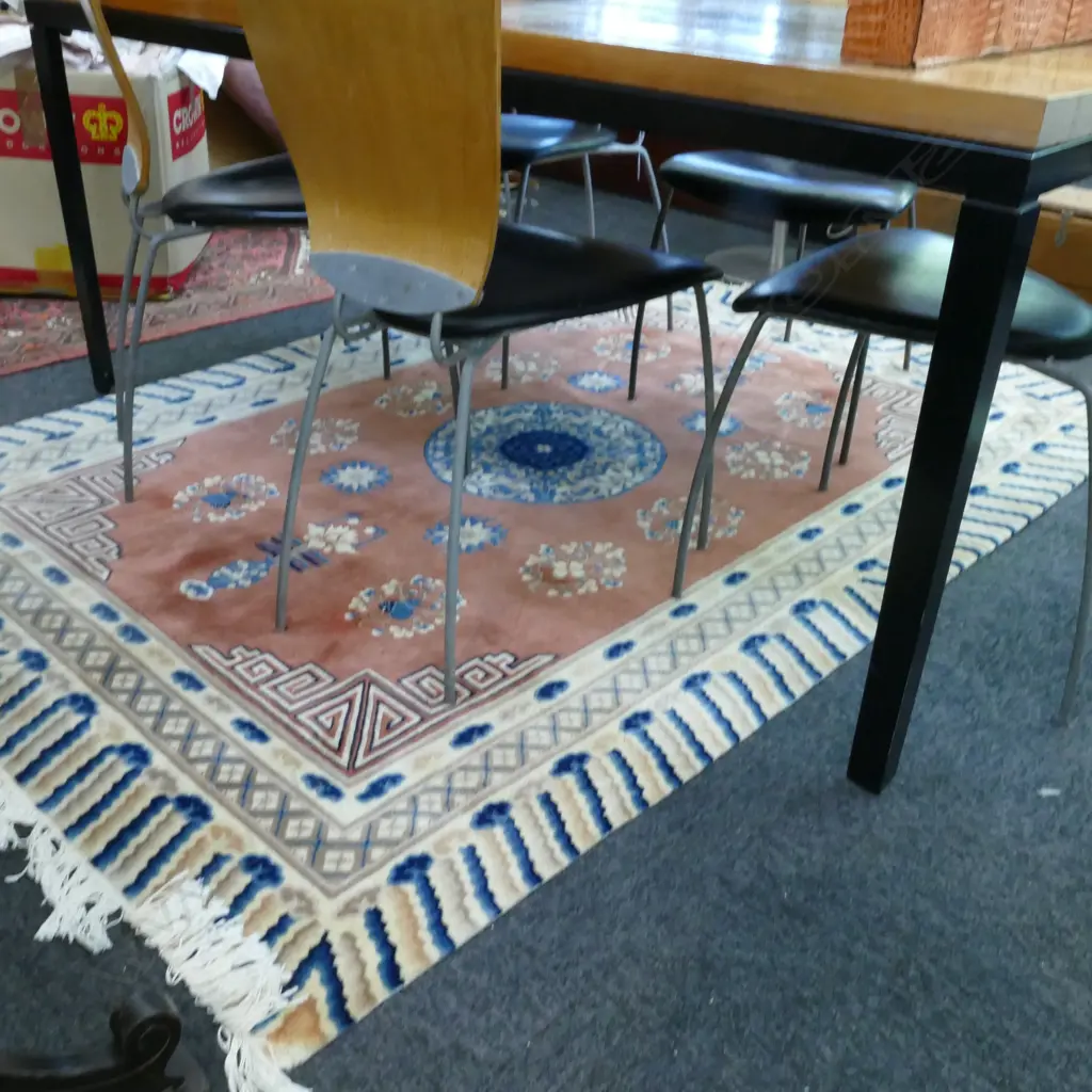 HAND KNOTTED CHINESE RUG 520 X 330MM Image 1++