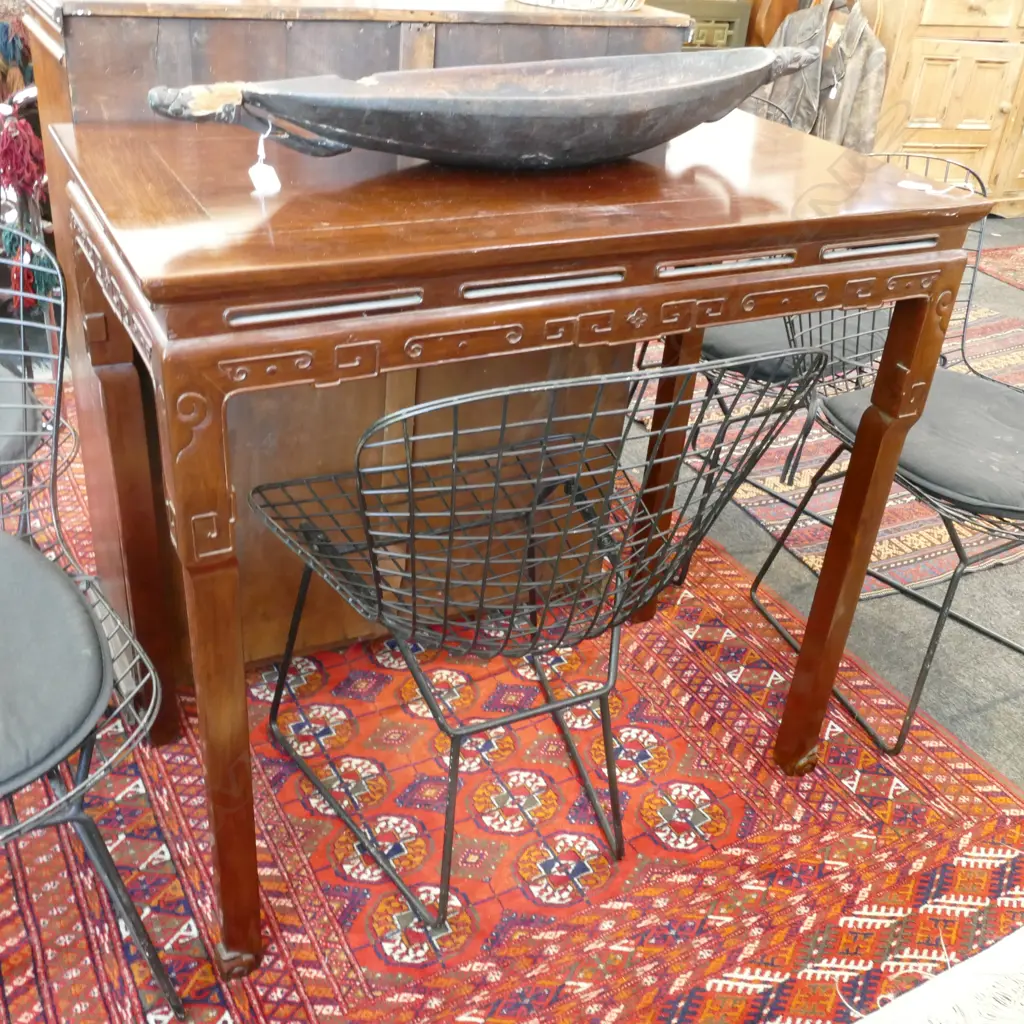 CHINESE HARDWOOD SIDETABLE W. 950MM Image 1++
