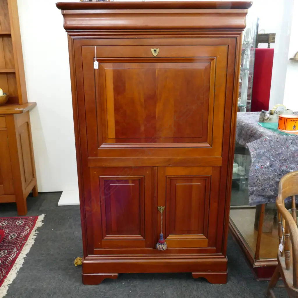 'JEAN-CLAUDE DAFFORT' FRENCH SECRETAIRE A'BATTANT - EXOTIC WOOD Image 1++