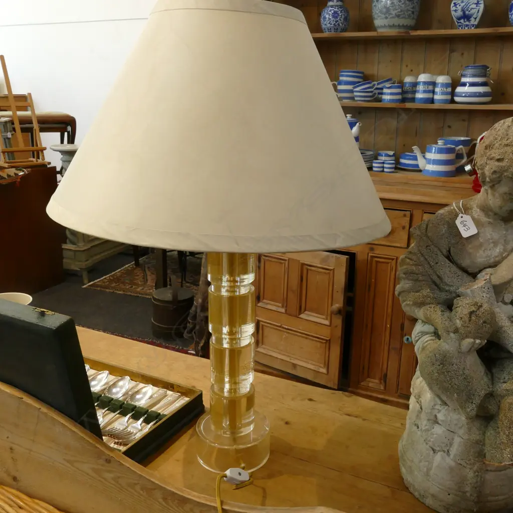 CLEAR GLASS LAMP 720MM H Image 1++