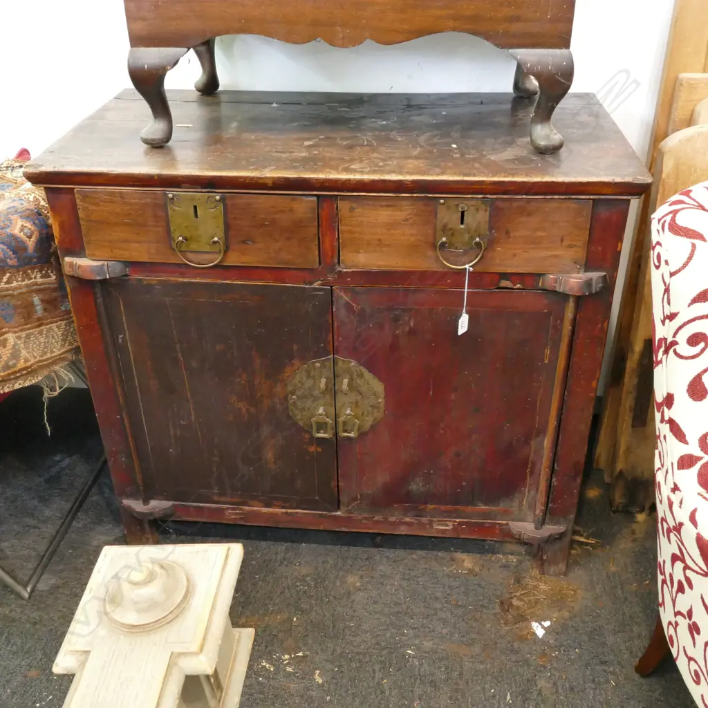 ANTIQUE CHINESE PROVENCAL CUPBOARD H860 MM  Image 1++