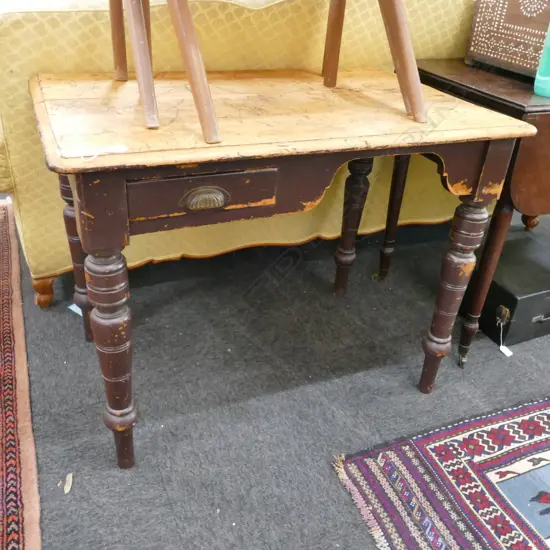 COLONIAL DESK WITH DRAWER 920MM W X 600MM D