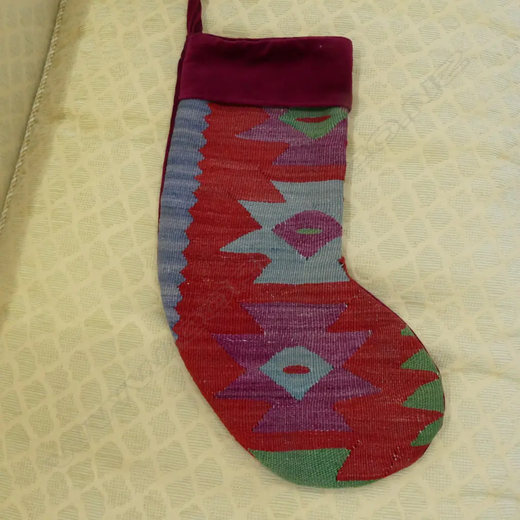 TURKISH KELIM XMAS STOCKING Image 1++