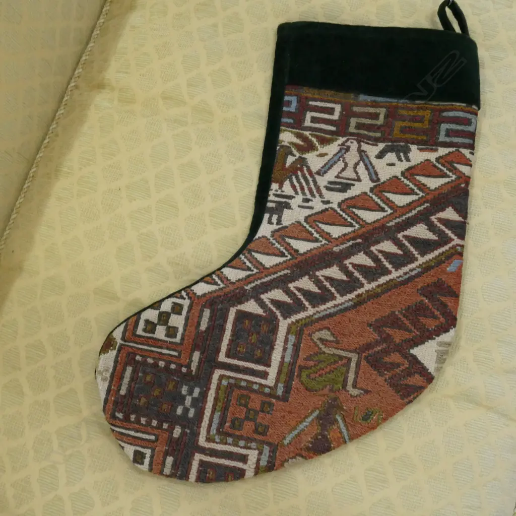 TURKISH KELIM XMAS STOCKING Image 1++