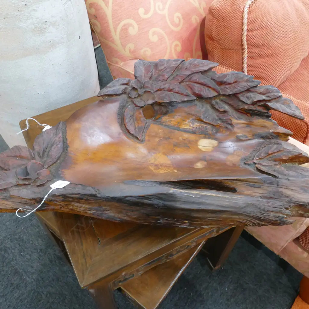 CARVED KAURI BOWL W. 700MM Image 1++