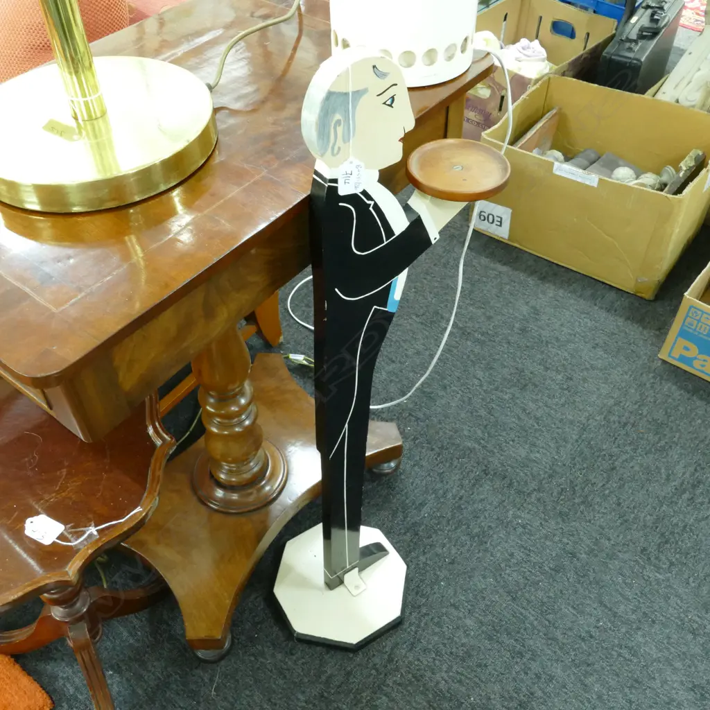 PAINTED WOODEN BUTLER H 880 MM Image 1++