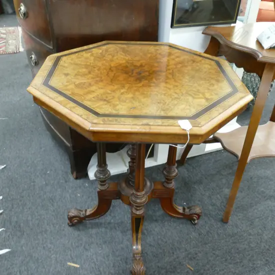 WALNUT OCCASIONAL TABLE W. 610MM