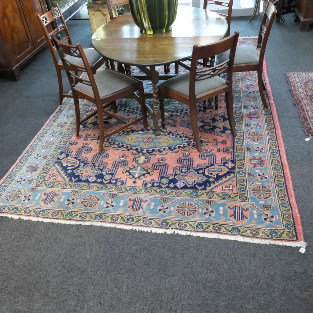 LGE PERSIAN HAMADAN VISS HAND KNOTTED CARPET, 340 X 212cm Image 1++