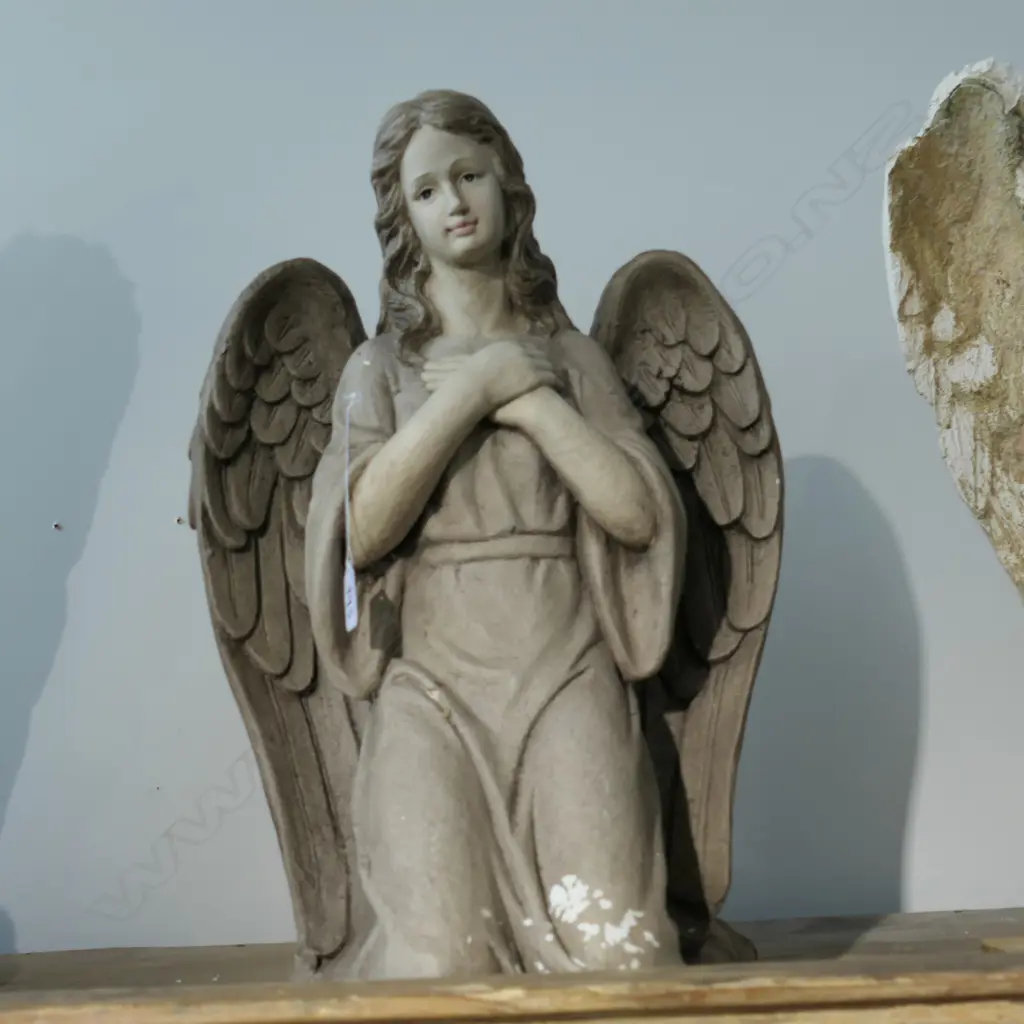 PLASTER ANGEL ORNAMENT H. 530MM Image 1++