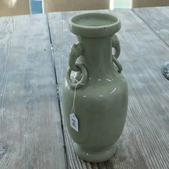 CELADON GLAZE VASE H. 300MM