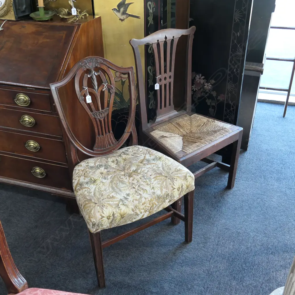 HEPPLEWHITE STYLE + CHIPPENDALE STYLE CHAIRS Image 1++