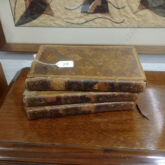 3 VOLUMES OF CICERO'S ORATIONS 18TH CENTURY