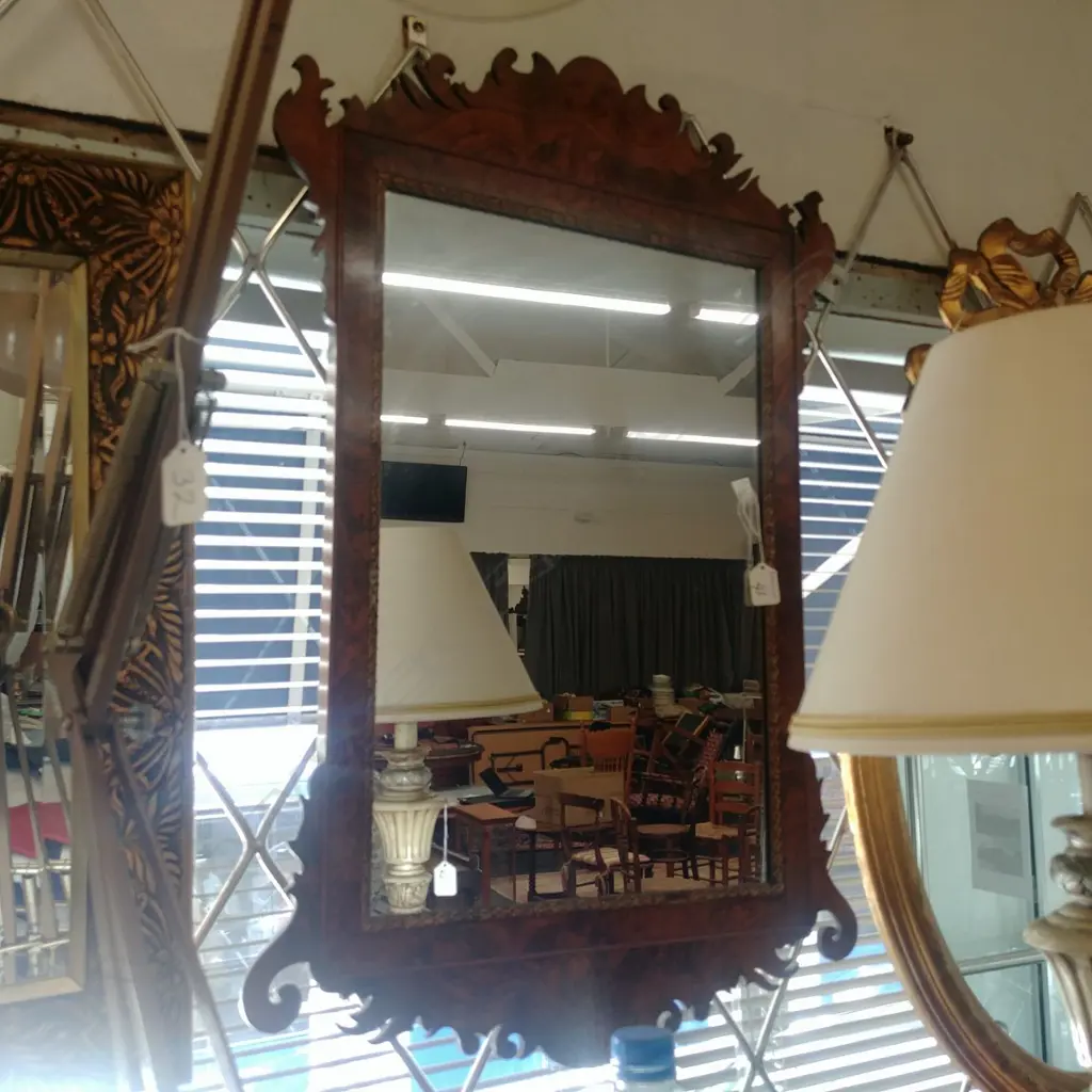 WALNUT FRAMED MIRROR Image 1++