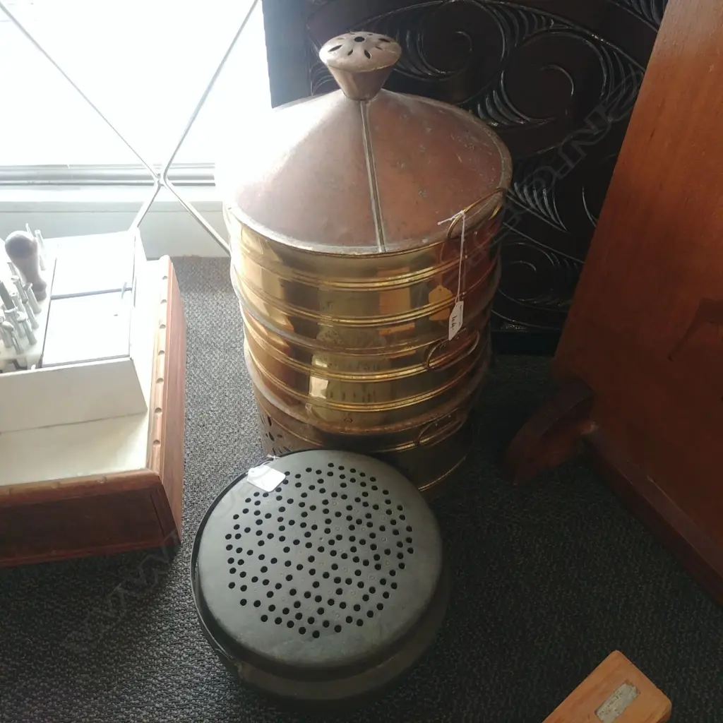 BRASS/COPPER STEAMER + ANOTHER  Image 1++
