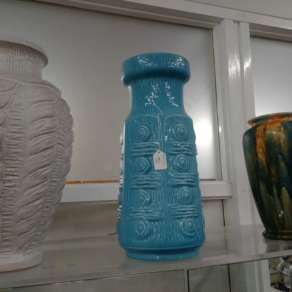 BLUE GERMAN RETRO VASE Image 1++