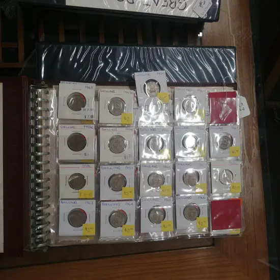 2 FOLDERS BRITISH COINS