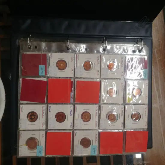 2 FOLDERS BRITISH COINS