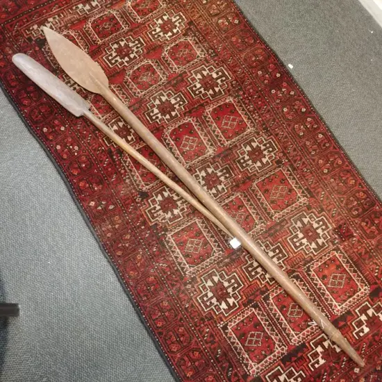 2 CANOE PADDLES
