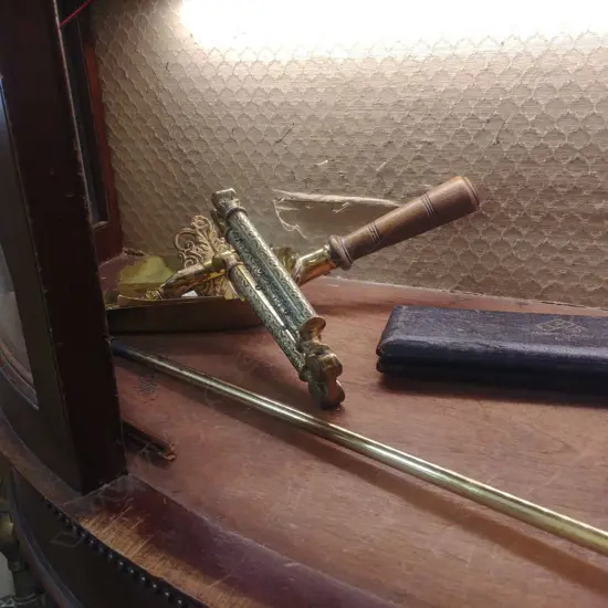 3 BRASS PCS POKER SHOVEL & SCREEN HOLDER