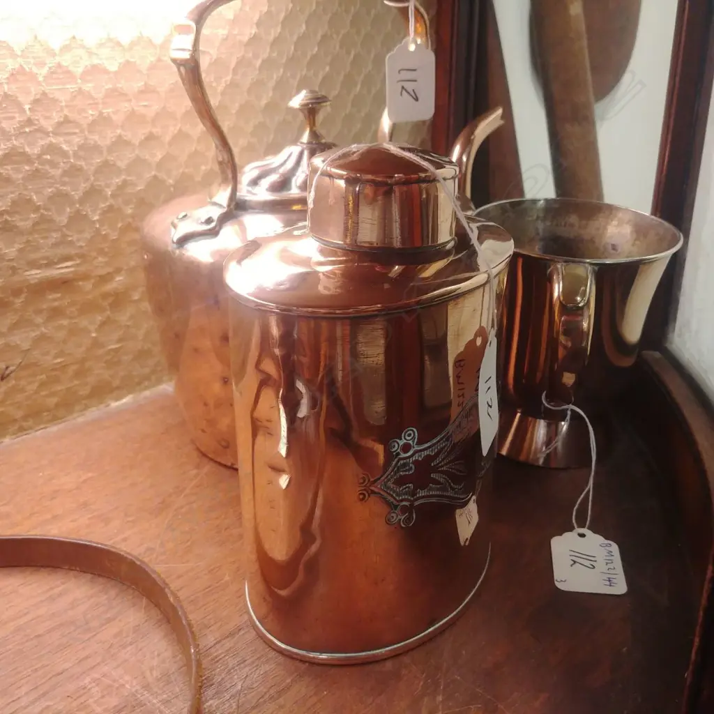 COPPER KETTLE TEA CADDY & MUG Image 1++