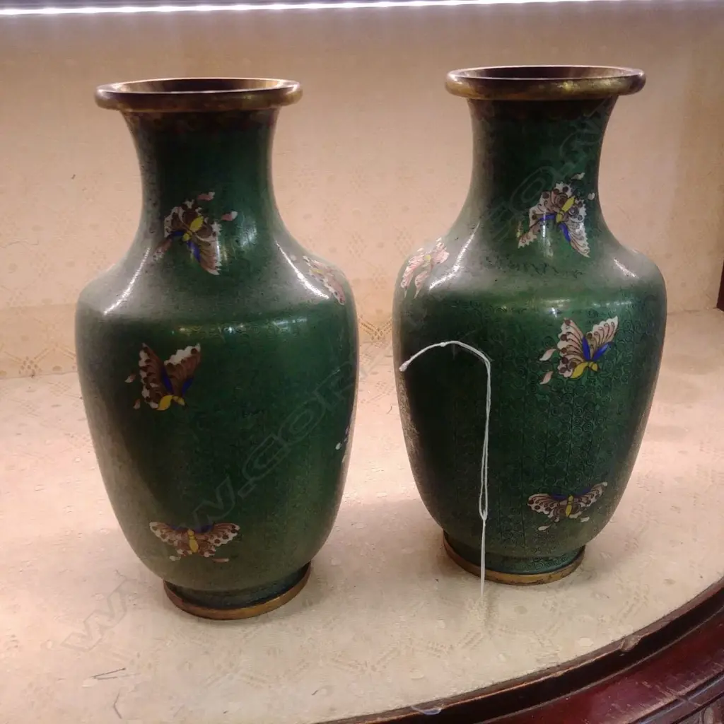 PR CLOISONNE VASES Image 1++