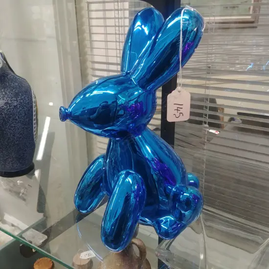 JEFF KOONS STYLE CERAMIC BALLOON MONEY BANK - RABBIT