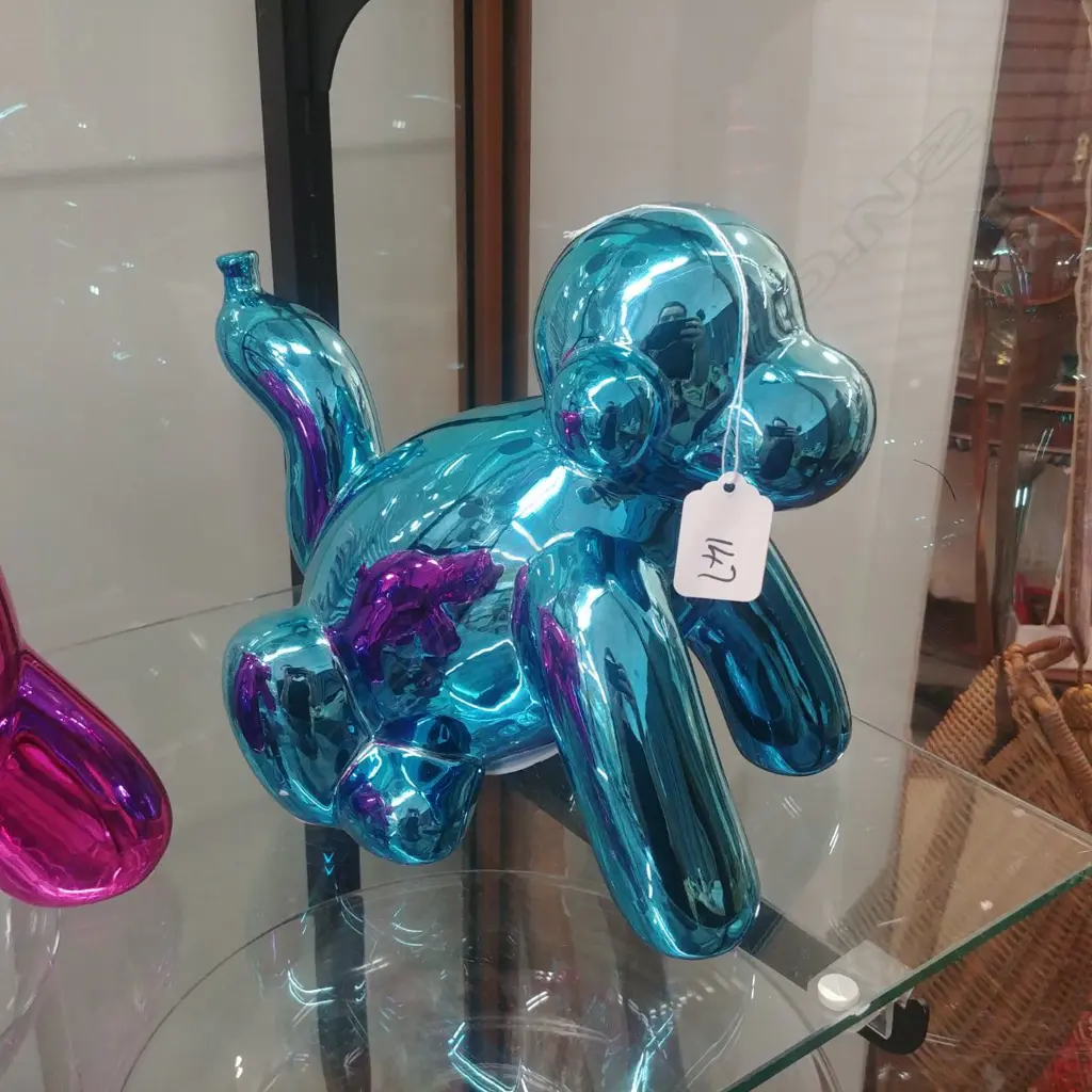 JEFF KOONS STYLE CERAMIC BALLOON MONEY BANK - MONKEY  Image 1++