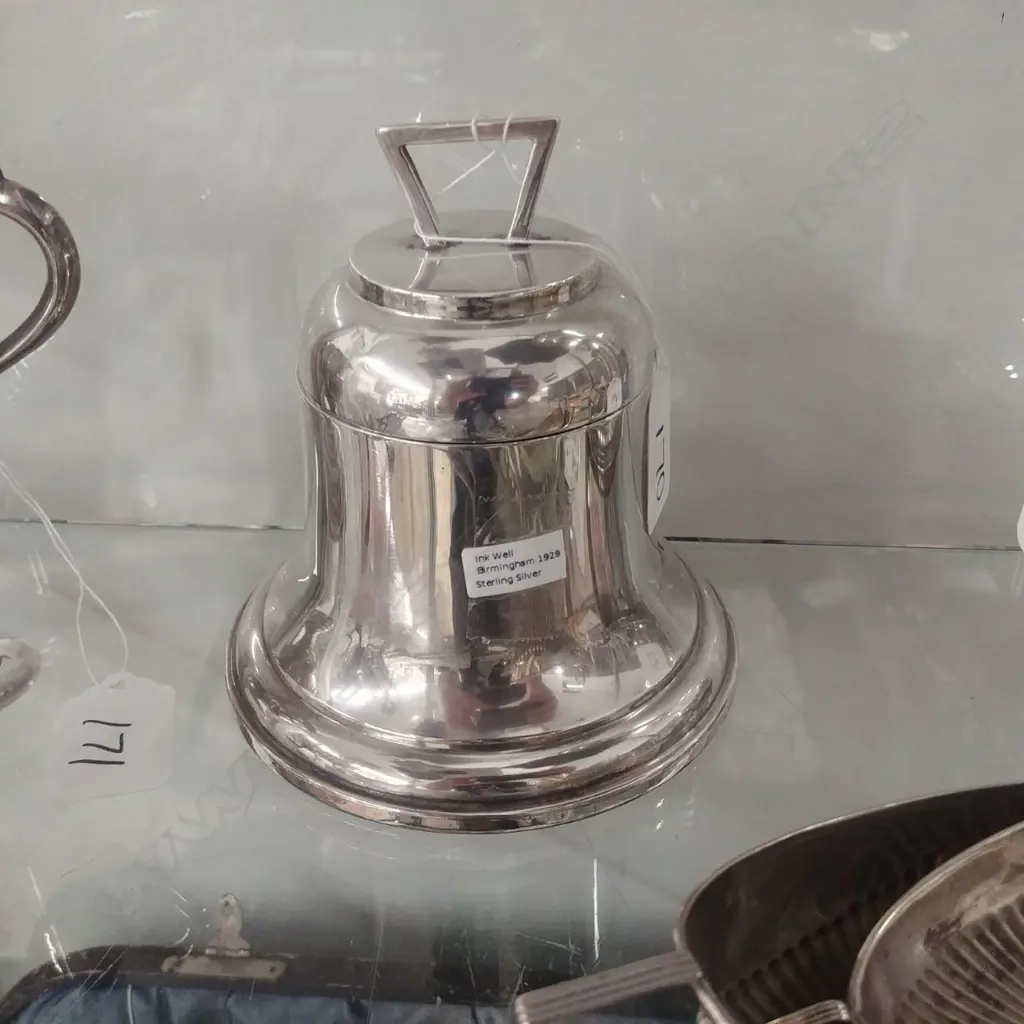 LRG S/S BELL FORM INKWELL  Image 1++