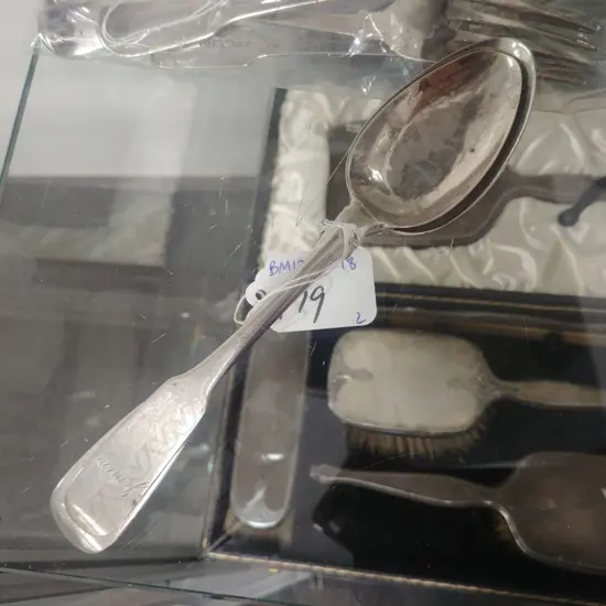 2 S/S DESSERT SPOONS 71g