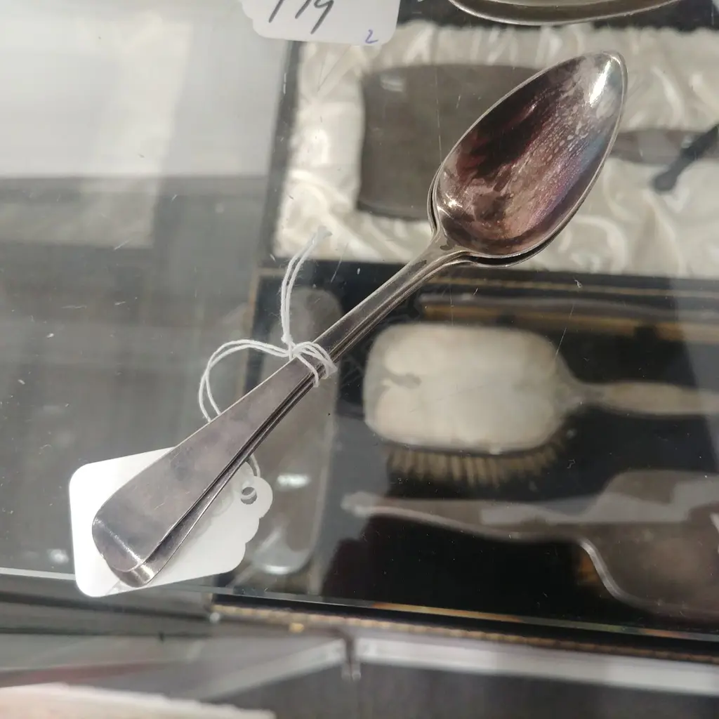 2 GEO S/S TEASPOONS Image 1++