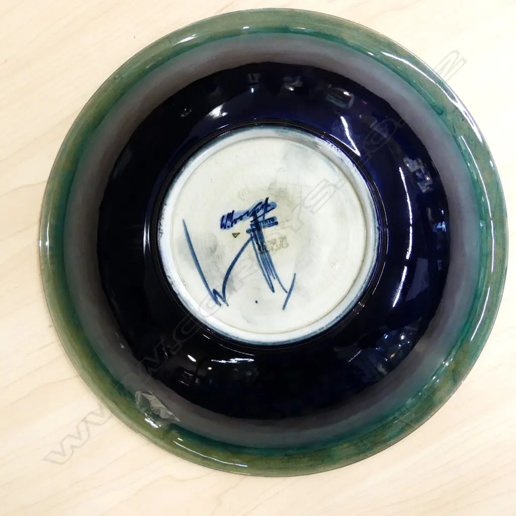 MOORCROFT ANENOME BOWL, WALTER MOORCROFT, 25CM Image 1++