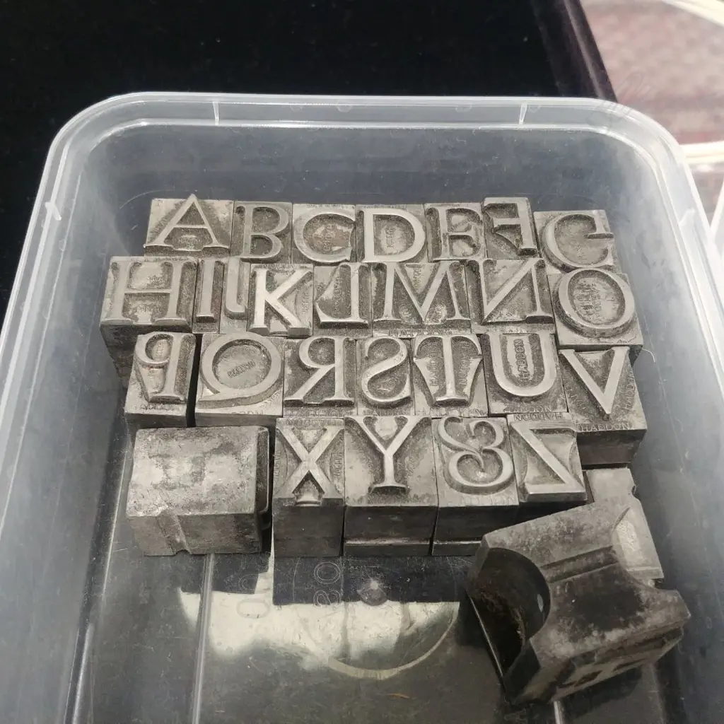 PRINTERS TYPESET A-Z Image 1++