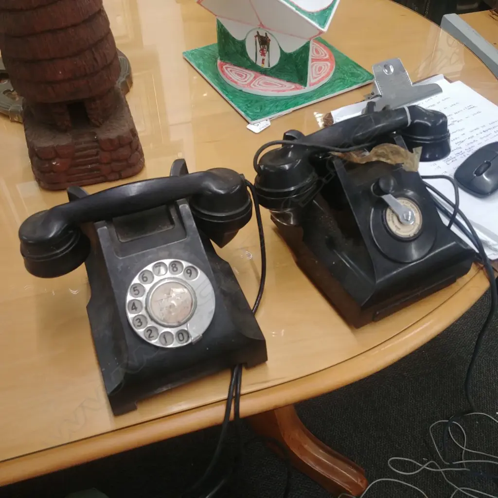 2 BLACK PHONES Image 1++