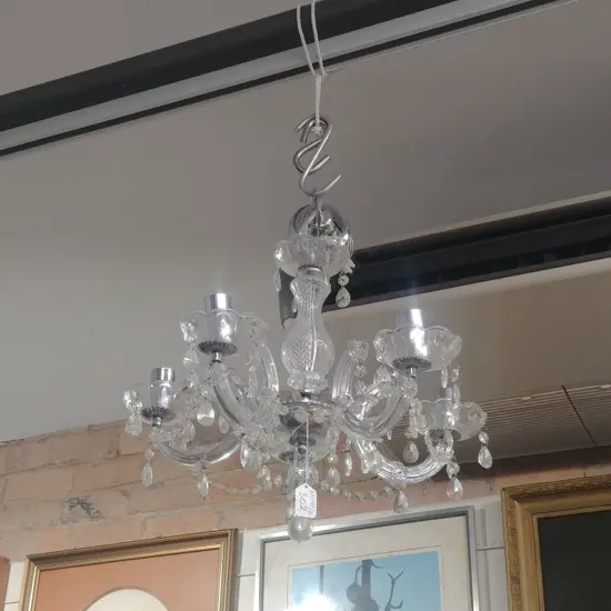 CRYSTAL EIGHT BRUNCH CHANDELIER