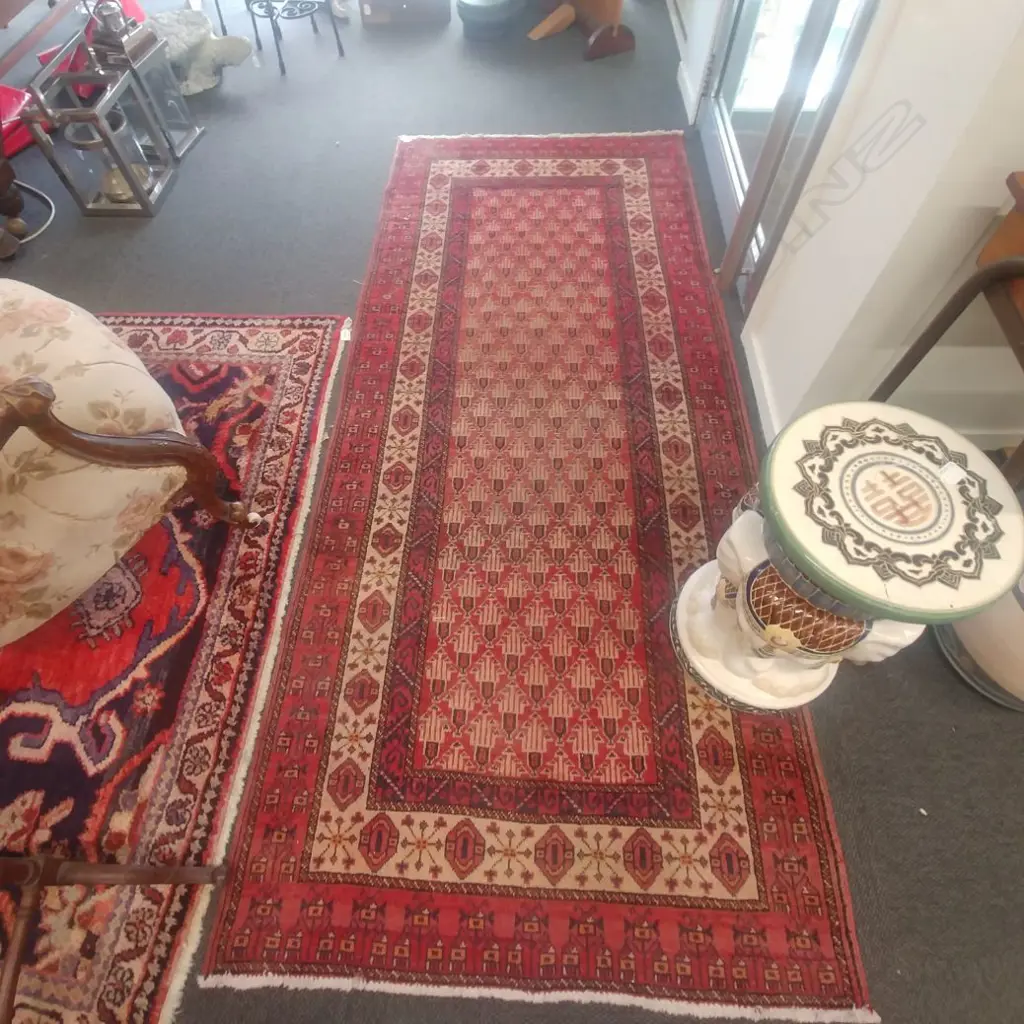 AFGHAN BALUCH RUG 224 X 97MM Image 1++