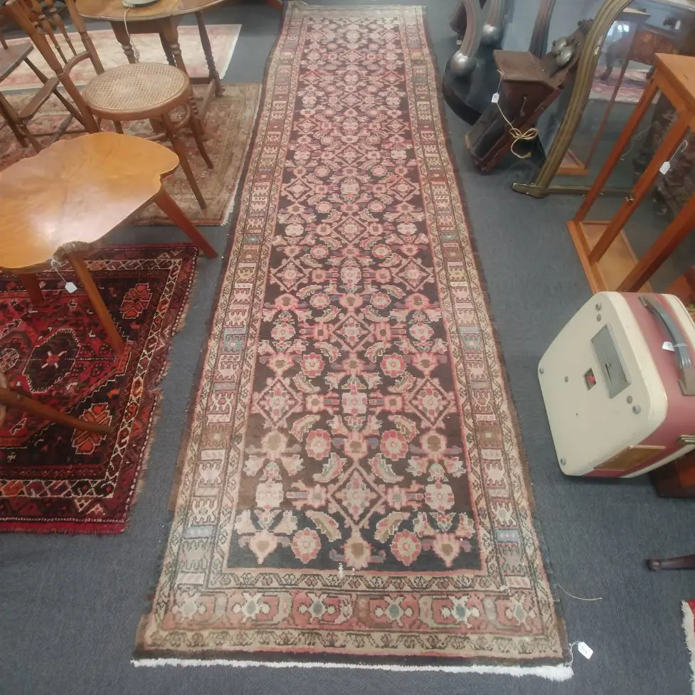 OLD PERSIAN HAMADAN RUG 406 X 106cm Image 1++